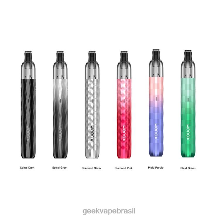 GEEKVAPE Flavors | kit de cápsula wenax m1 800mah GeekVape prata diamante VRL0B183